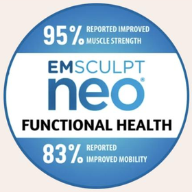 EMSculpt NEO Functional Health — 95% improved muscle strength, 83% improved mobility